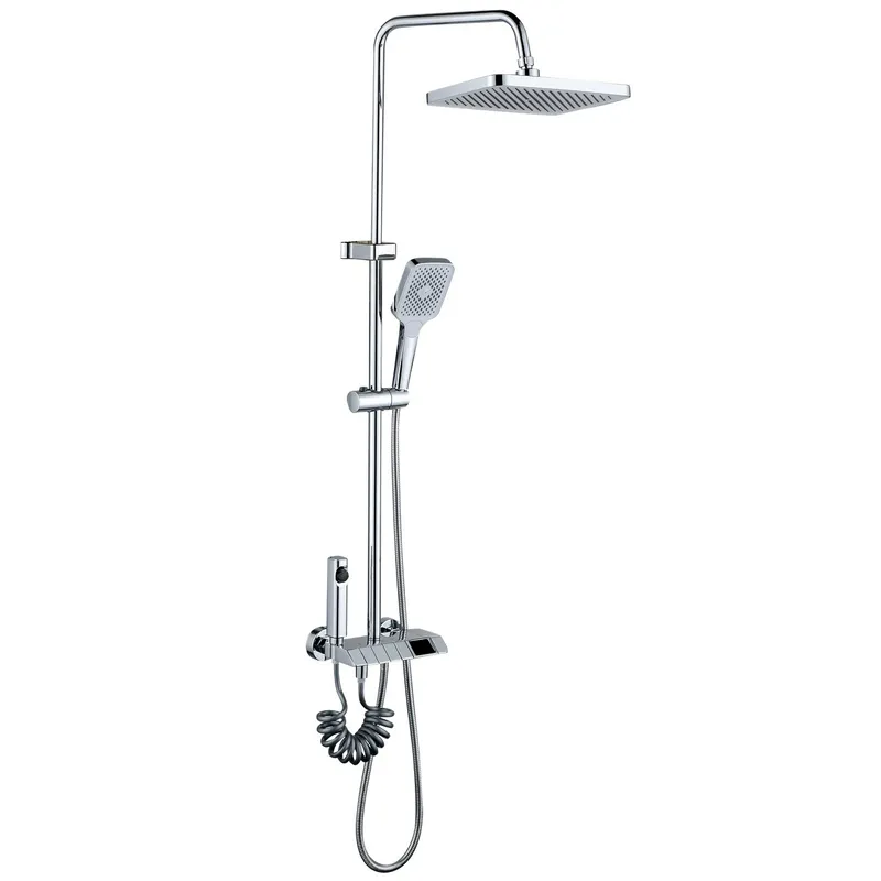 Душова колона зі змішувачем Mixxus Premium NEPTUNE 009-J з кнопкою перемикання, 4 режими (MI6832)