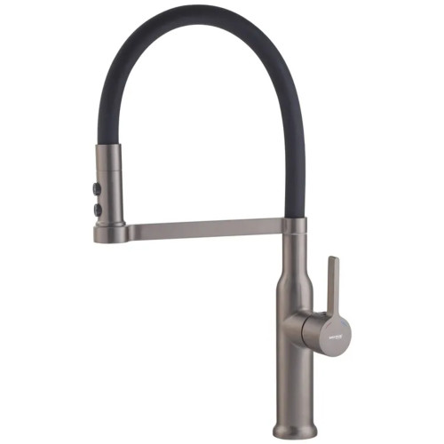 Змішувач для кухні Mixxus Premium PULL 017 GRAPHITE REFL.BLACK (Колір графіт+силік.вилив чорний) (MI8278) Змішувач для кухні Mixxus Premium PULL 017 GRAPHITE REFL.BLACK (Колір графіт+силік.вилив чорний) (MI8278)