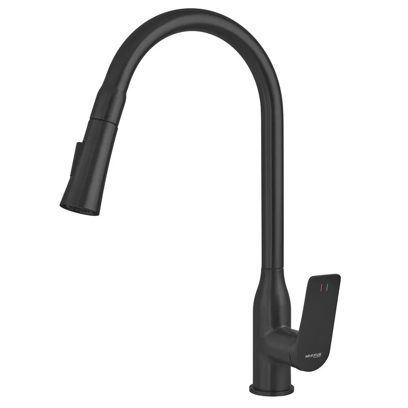 Змішувач для кухні Mixxus Premium DERBY 014 BLACK (MI6605)