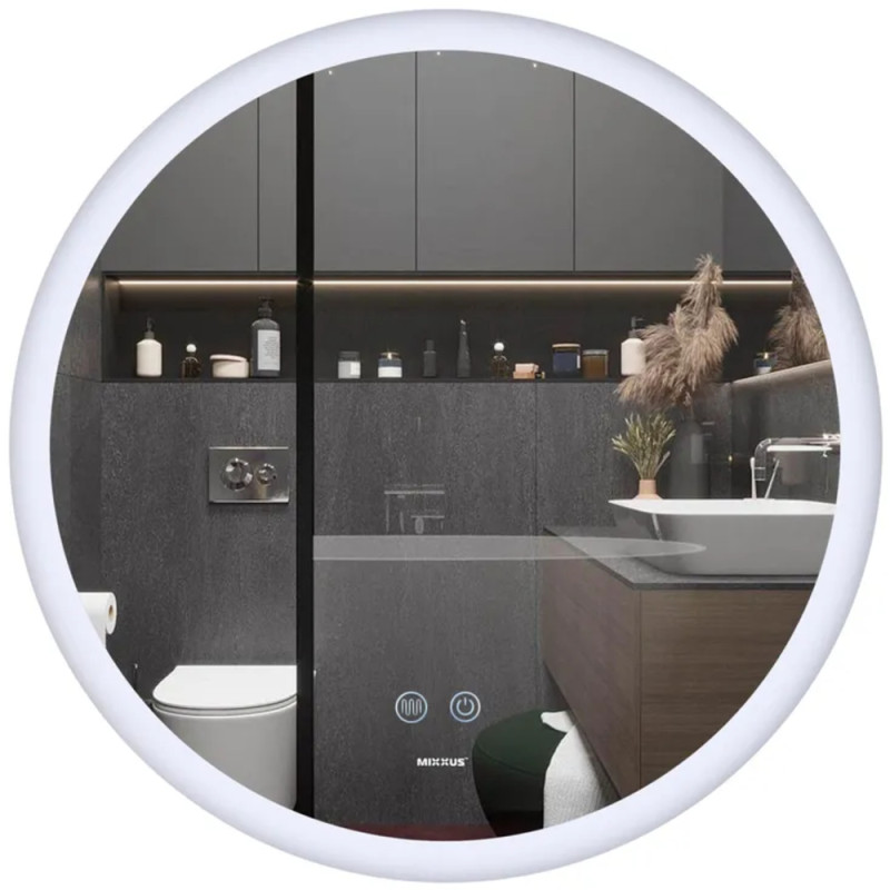 Дзеркало MIXXUS PLAIN MC11-60 із LED Touch, Anti-fog, димером, рег. яскравості (MI6663)