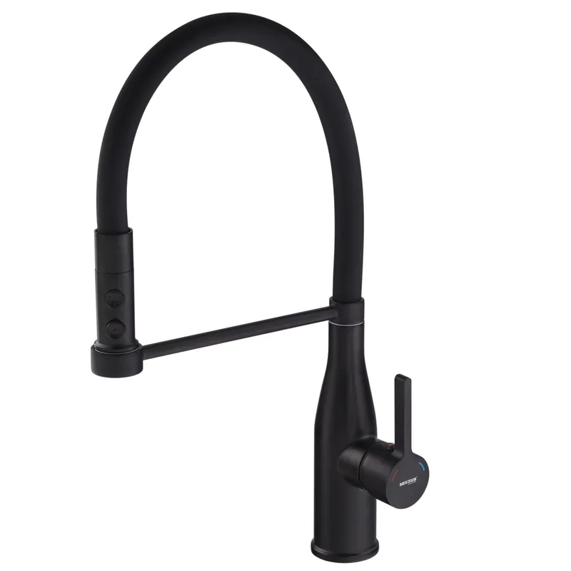 Змішувач для кухні Mixxus Premium Summer 017 BLACK REFL.BLACK (MI6961)