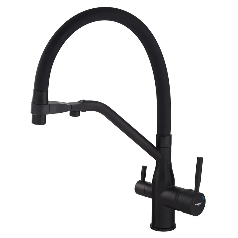 Змішувач для кухні Mixxus Premium Gravity 021 BLACK REFL.BLACK (MI6978)