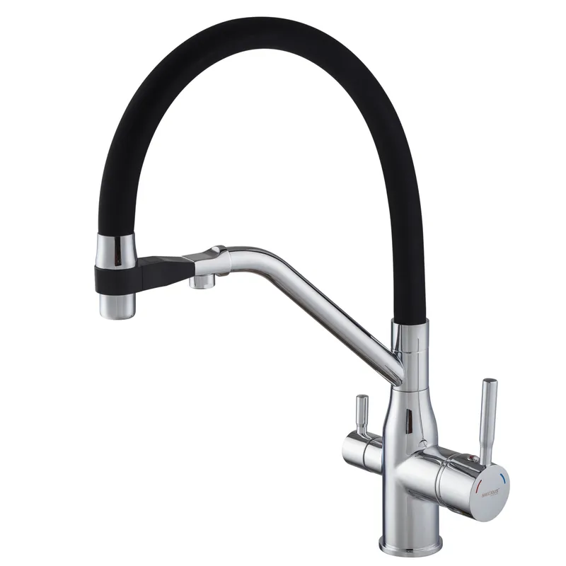 Змішувач для кухні Mixxus Premium Gravity 021 REFL.BLACK (MI6977)