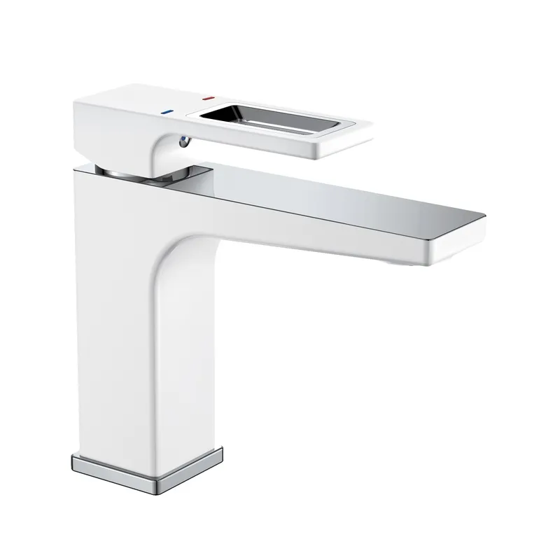 Змішувач для умивальника Mixxus Premium WALTER 001 WHITE-CHROME (MI6620)