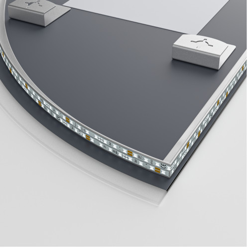 Дзеркало MIXXUS PREMIUM TOPPER MS02-75x100 із LED Touch, Anti-fog, димером (3-6,5kK) (MP6634)
