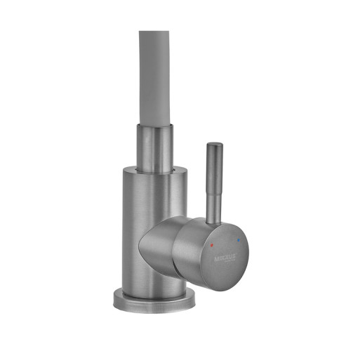 Змішувач для кухні MIXXUS SEO-011 GRAPHITE REFL.GRAY із силіконовим виливом із нерж.сталі SUS304, колір графіт (MI8225)