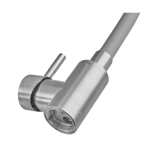 Змішувач для кухні MIXXUS SEO-011 GRAPHITE REFL.GRAY із силіконовим виливом із нерж.сталі SUS304, колір графіт (MI8225)