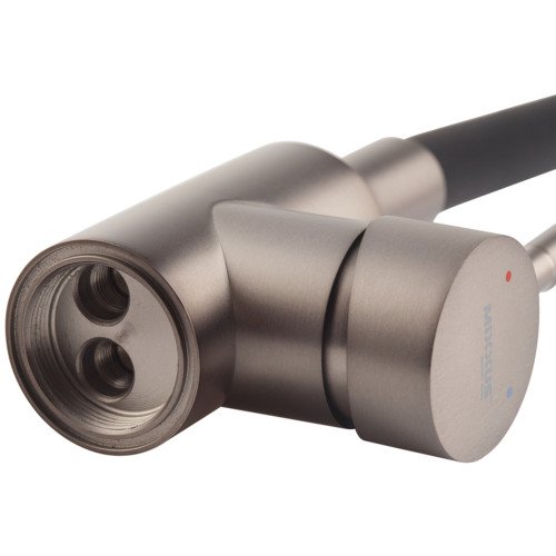 Змішувач для кухні Mixxus SEO-011-T Graphite Refl.Black із нерж.сталі SUS304 (Цв.графіт+сил.вилив чорний) (MI8434)