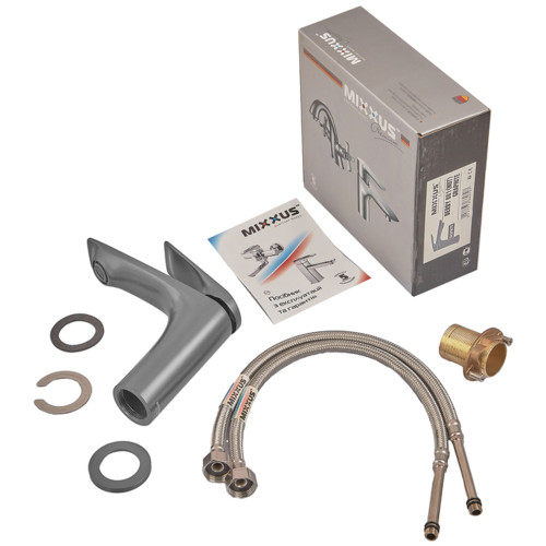 Змішувач для умивальника Mixxus Premium DERBY 001 GRAPHITE (MI6607)