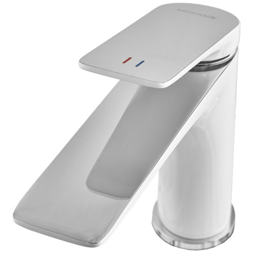 Змішувач для умивальника Mixxus Premium DERBY 001 WHITE-CHROME (MI6613)