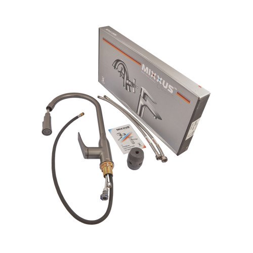 Змішувач для кухні Mixxus Premium DERBY 014 GRAPHITE (MI6611)