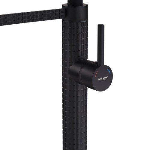 Смеситель для кухни Mixxus Premium Oliwer 017 BLACK REFL.BLACK (MI6966)
