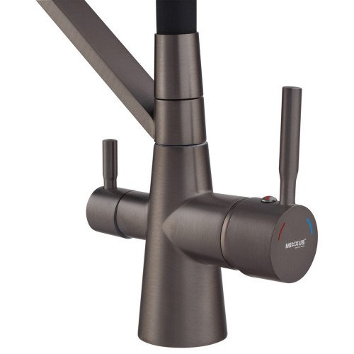 Смеситель для кухни Mixxus Premium Magnet 021 GRAPHITE REFL.BLACK (MI6975)