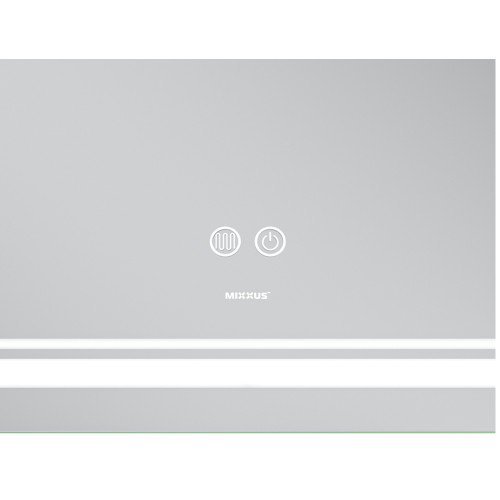 Зеркало MIXXUS PREMIUM QUADRO MR20-120x80 с LED Touch, Anti-fog, димером, рег. яркости, линзой (MP6624)