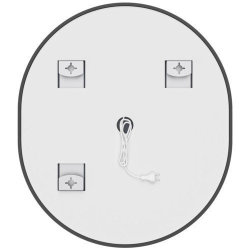 Дзеркало MIXXUS PREMIUM ELLIPSE MV05-80x70-REVERSE BLACK з LED Touch, Anti-fog, димером (3-6,5kK) (MP6646)