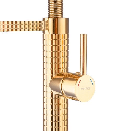 Смеситель для кухни Mixxus Premium Spark 017 GOLD (MI6972)