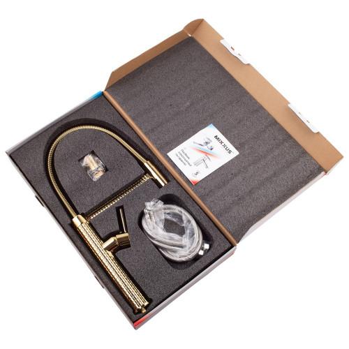 Змішувач для кухні Mixxus Premium Spark 017 GOLD (MI6972)