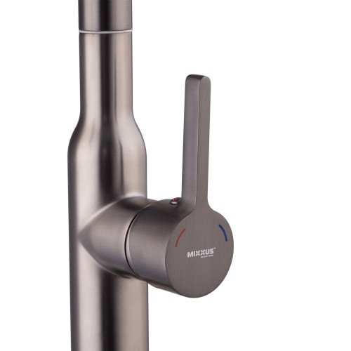 Змішувач для кухні з висувним виливом Mixxus Premium PULL 014 GRAPHITE (MI6959)