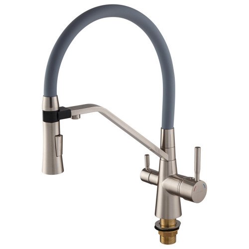 Змішувач для кухні Mixxus Premium Magnet 021 SS COLOR REFL.GREY (MI6976)