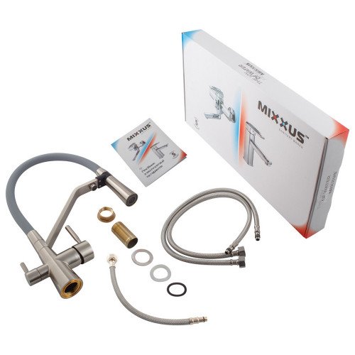 Змішувач для кухні Mixxus Premium Magnet 021 SS COLOR REFL.GREY (MI6976)