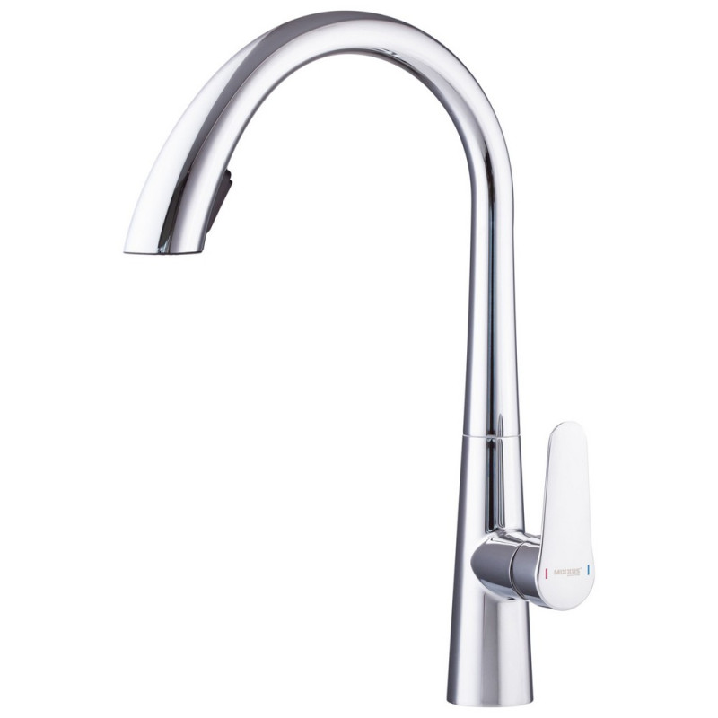 Змішувач для кухні з висувним виливом Mixxus Premium WARTA 014 (MI6956)