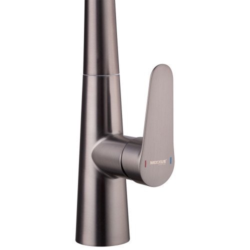 Смеситель для кухни с выдвижным изливом Mixxus Premium WARTA 014 GRAPHITE (MI6957)