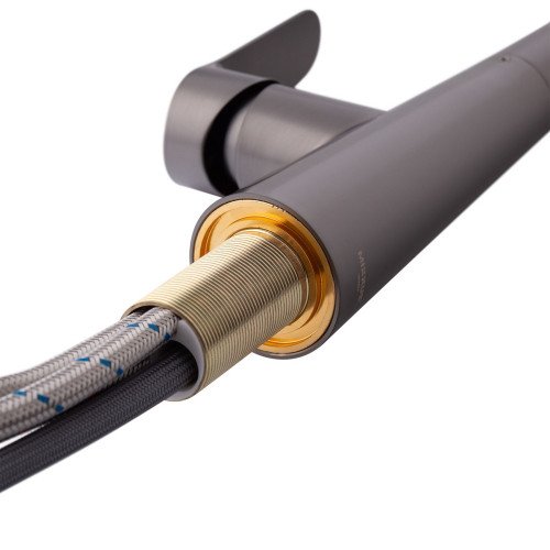 Змішувач для кухні з висувним виливом Mixxus Premium WARTA 014 GRAPHITE (MI6957)