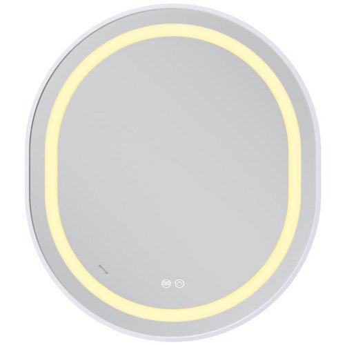 Дзеркало MIXXUS PREMIUM ELLIPSE MV05-80x70-REVERSE WHITE із LED Touch, Anti-fog, димером (3-6,5kK) (MP6645)