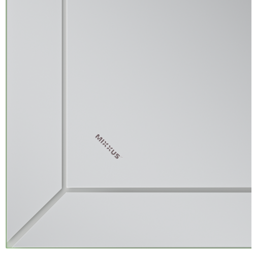 Дзеркало MIXXUS PREMIUM CUBIC MR14-80x60-REVERSE із LED Touch, Anti-fog, димером, рег. яскравості (MP6648)
