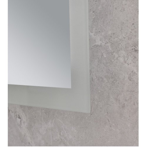 Дзеркало MIXXUS FLAT MR04-80x60 із LED Touch, Anti-fog, димером, рег. яскравості, годинником (MI6928)