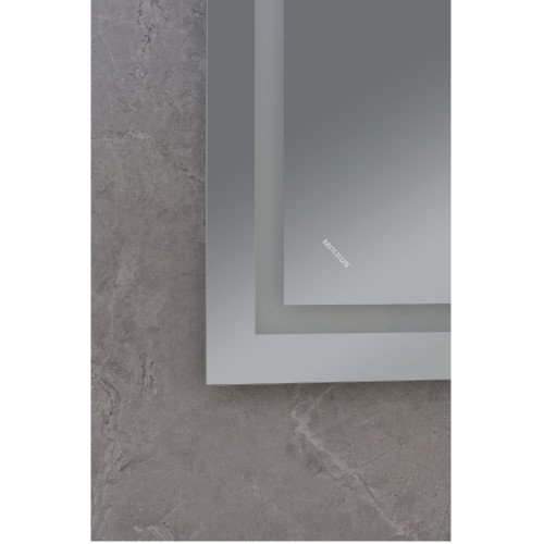 Дзеркало MIXXUS WARM MR12-80x70-REVERSE із LED Touch, Anti-fog, димером, рег. яскравості (MI6936)