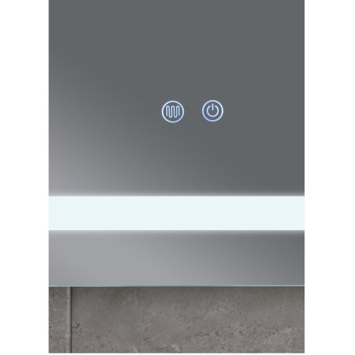 Дзеркало MIXXUS WARM MR12-80x70-REVERSE із LED Touch, Anti-fog, димером, рег. яскравості (MI6936)