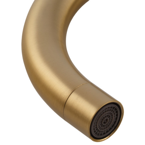 Змішувач для кухні Mixxus SUS-011 Brushed Gold з нерж.сталі SUS304 (Колір матове золото) (MI8435)