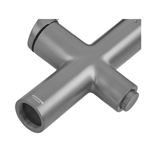 Смеситель для кухни Mixxus Premium DERBY 021 GRAPHITE REFL.BLACK с выходом для питьевой воды (MI6612)