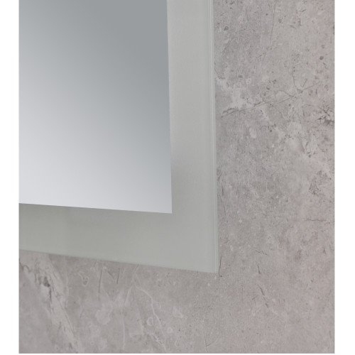 Дзеркало MIXXUS FLAT MR04-100x80 із LED Touch, Anti-fog, димером, рег. яскравості, годинником (MI6927)