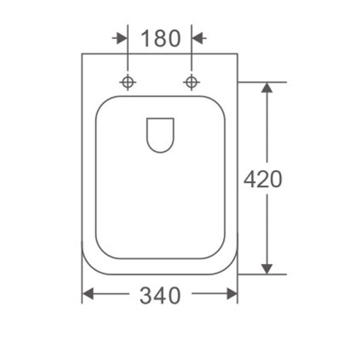 Унітаз підвісний Mixxus Premium Quadro-0301-R 490x340x360mm, система змиву Rimless (MP6452)