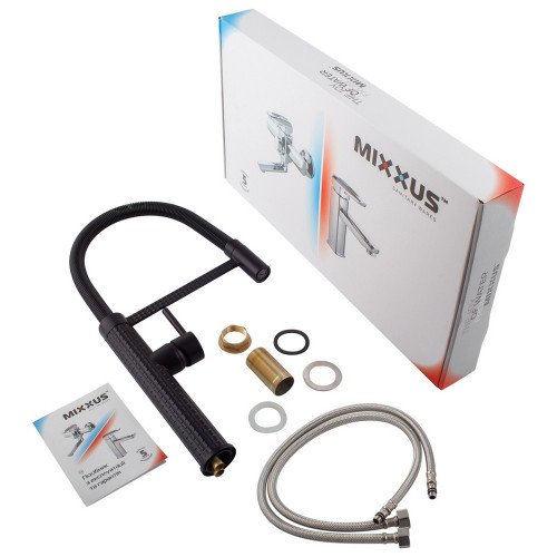 Змішувач для кухні Mixxus Premium Spark 017 BLACK (MI6969)