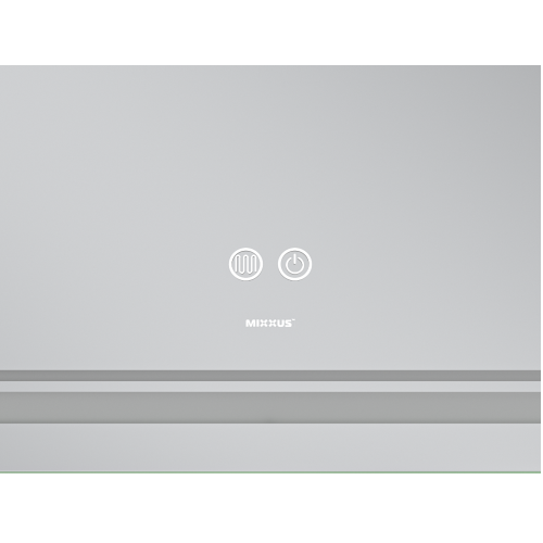 Дзеркало MIXXUS PREMIUM QUADRO MR20-100x80 із LED Touch, Anti-fog, димером, рег. яскравості, лінзою (MP6623)