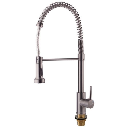 Змішувач для кухні з виливом пружина Mixxus Premium SPRING 017 GRAPHITE (MI6952)