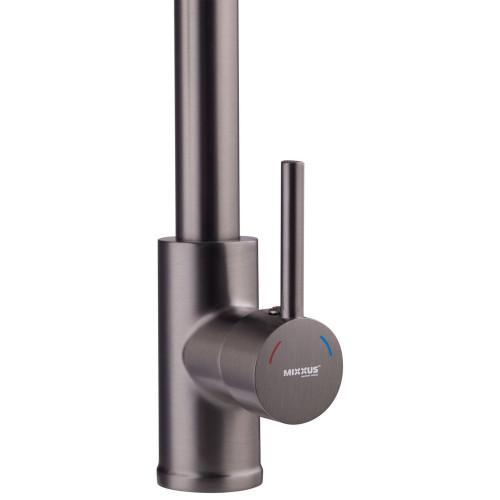 Смеситель для кухни с изливом пружина Mixxus Premium SPRING 017 GRAPHITE (MI6952)