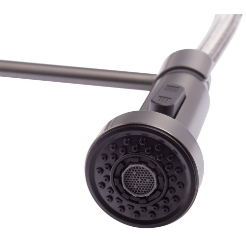 Змішувач для кухні з виливом пружина Mixxus Premium SPRING 017 GRAPHITE (MI6952)