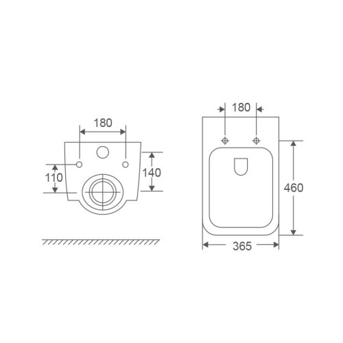 Унітаз підвісний Mixxus Premium Ellipse-0303-T3 520x365x360mm, система змиву Tornado 3.0 (MP6465)