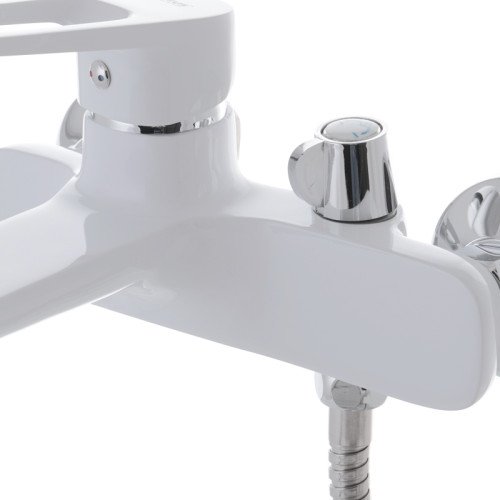Змішувач для ванни з коротким зливом Mixxus NEVADA 009 EURO Білий (MI5800)