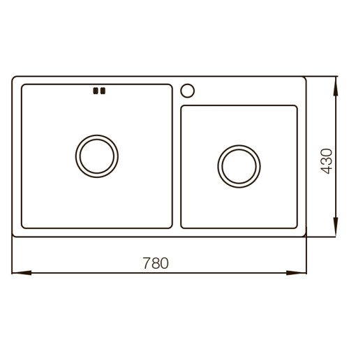Мийка Mixxus MX7843-220x1.0-SATIN (MX0564)
