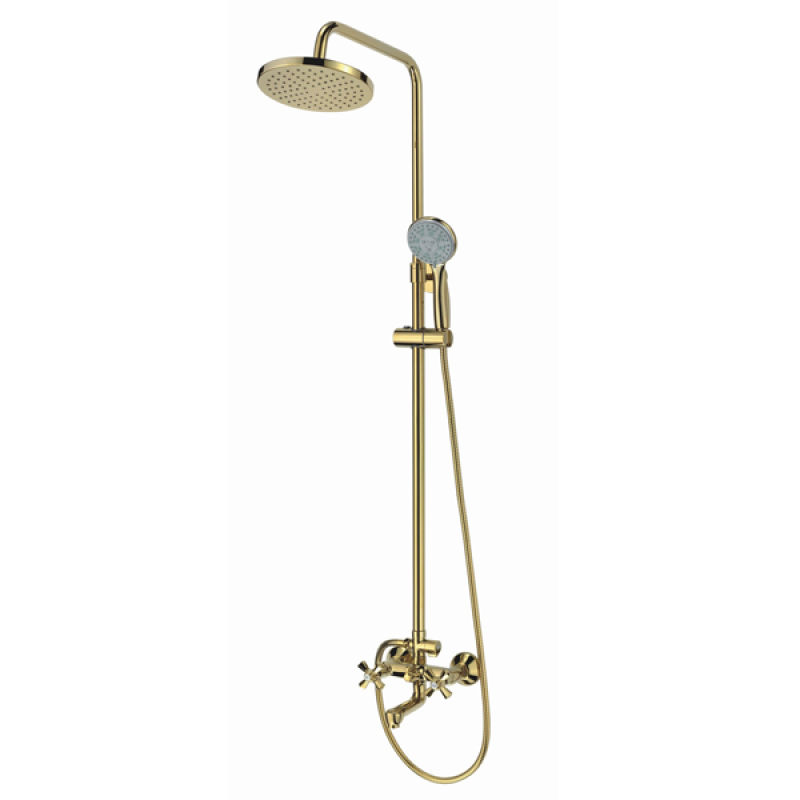 Душова колона із змішувачем Mixxus PREMIUM RETRO GOLD-009-J (MI5852)