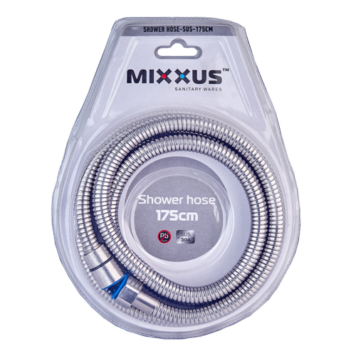 Шланг для душу Mixxus Shower hose-SUS-175cm із нерж. сталі SUS304 (MI6054) Шланг для душу Mixxus Shower hose-SUS-175cm із нерж. сталі SUS304 (MI6054)