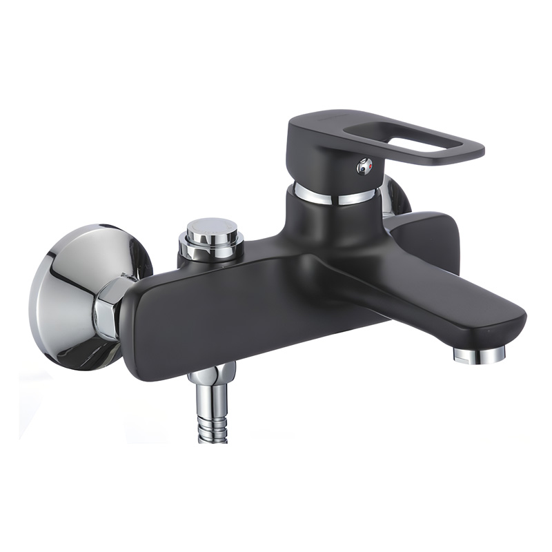 Змішувач для ванни з коротким зливом Mixxus NEVADA 009 EURO Чорний (MI5918)