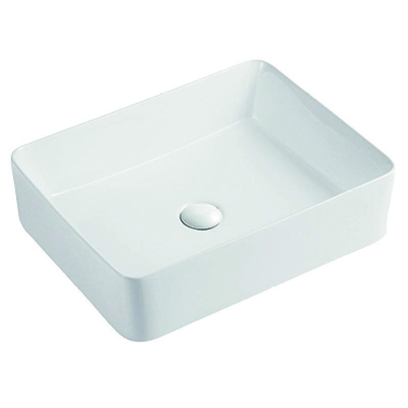 Умивальник накладний керамічний Mixxus Premium Quadro-0102 520x410x130mm (MP6488)