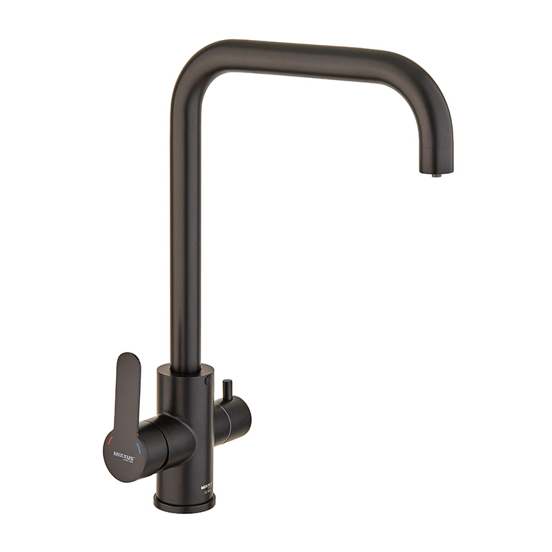 Змішувач для кухні Mixxus DAX-021-G Black (нерж. сталь) з вих.для пит.воды (MI6078)