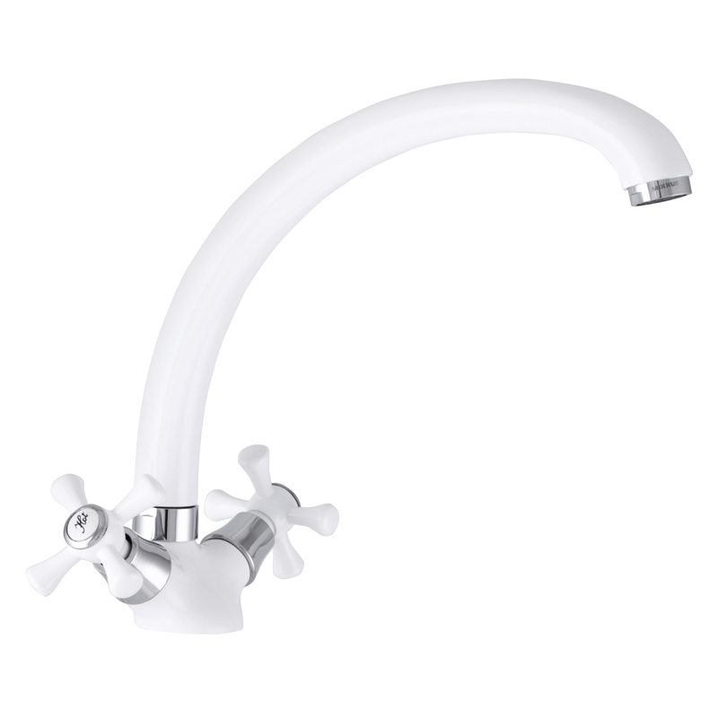 Кухонний змішувач білий Mixxus Omega 273 (MI2766)